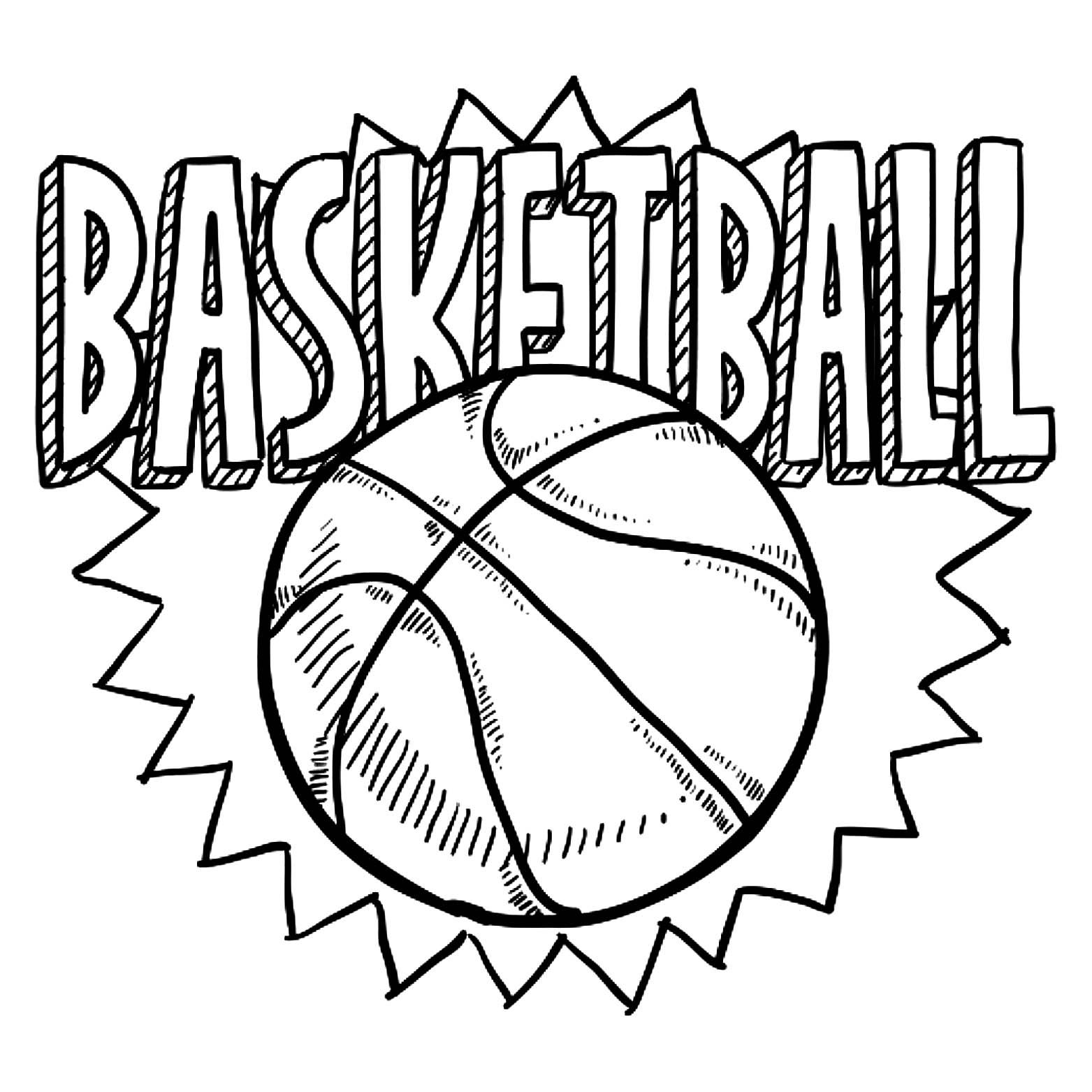 basketball coloring pages