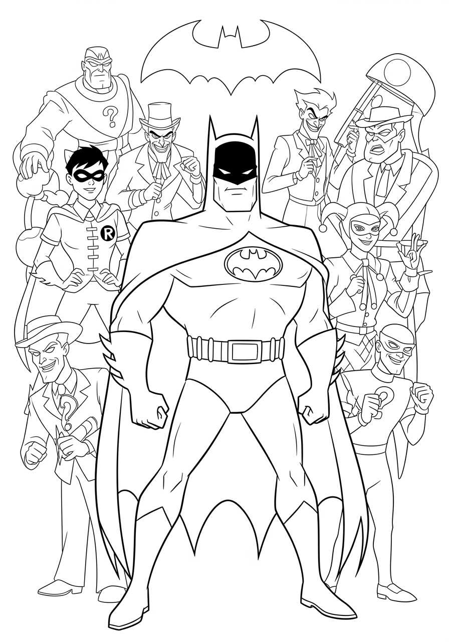 coloring batman pages coloring batman pages