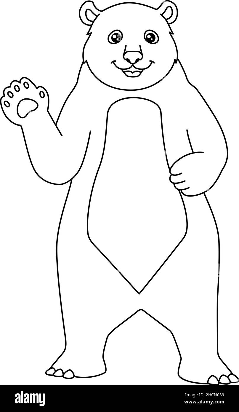 bear coloring page