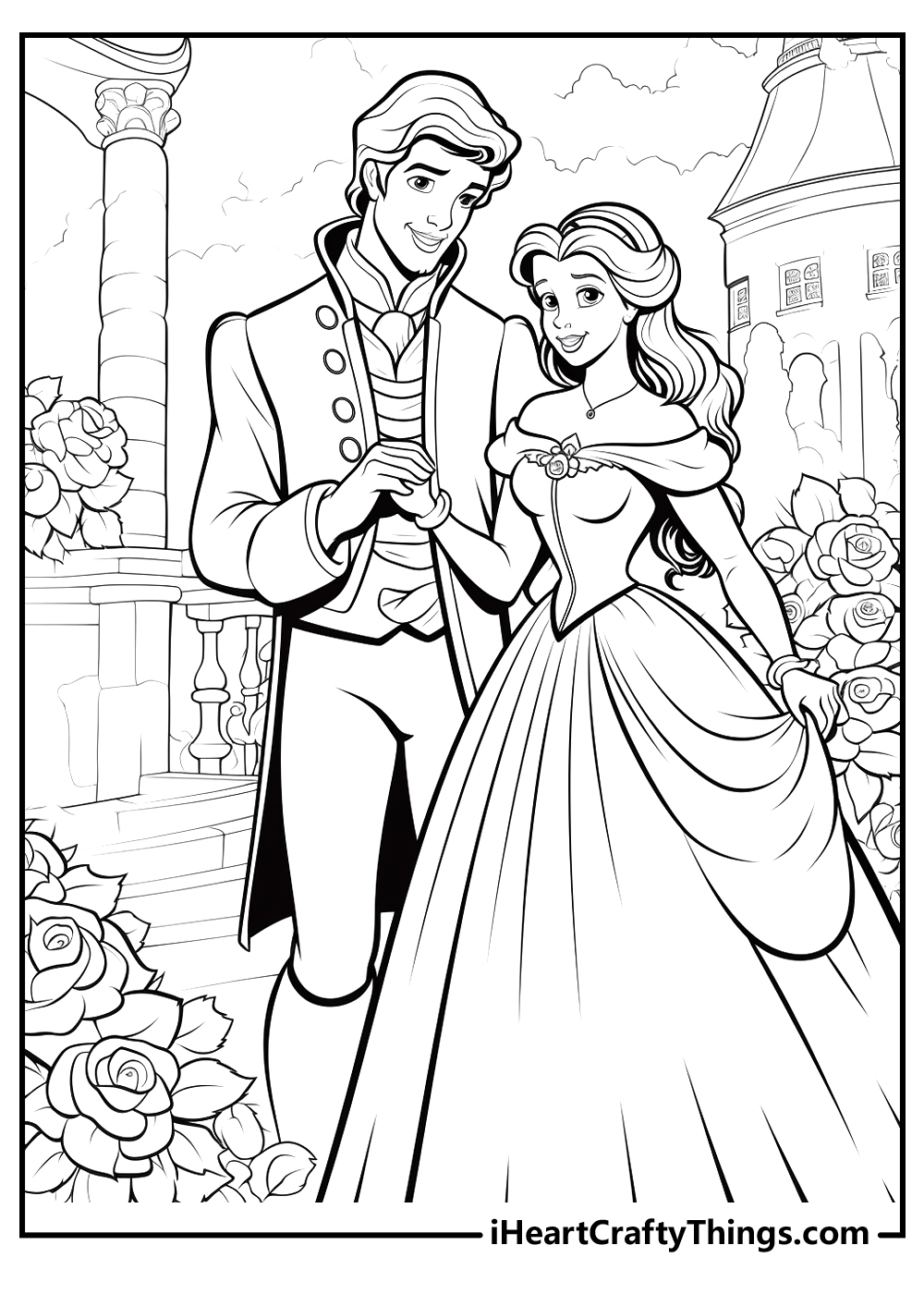 Beauty And The Beast Coloring Pages 20 Free Printables 