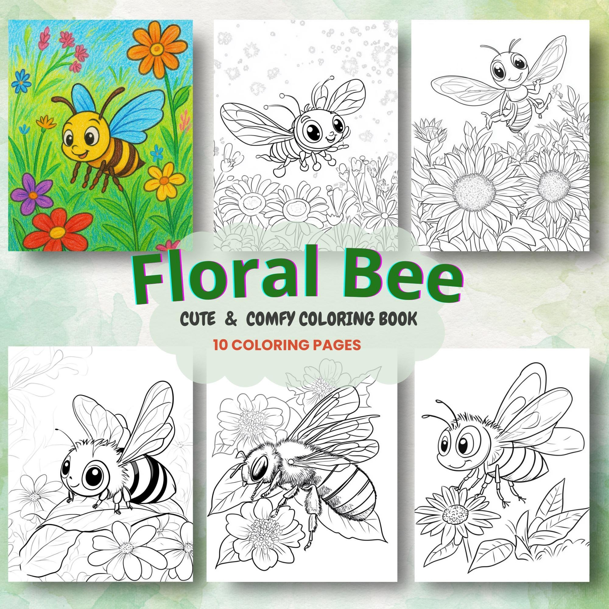 bee coloring page