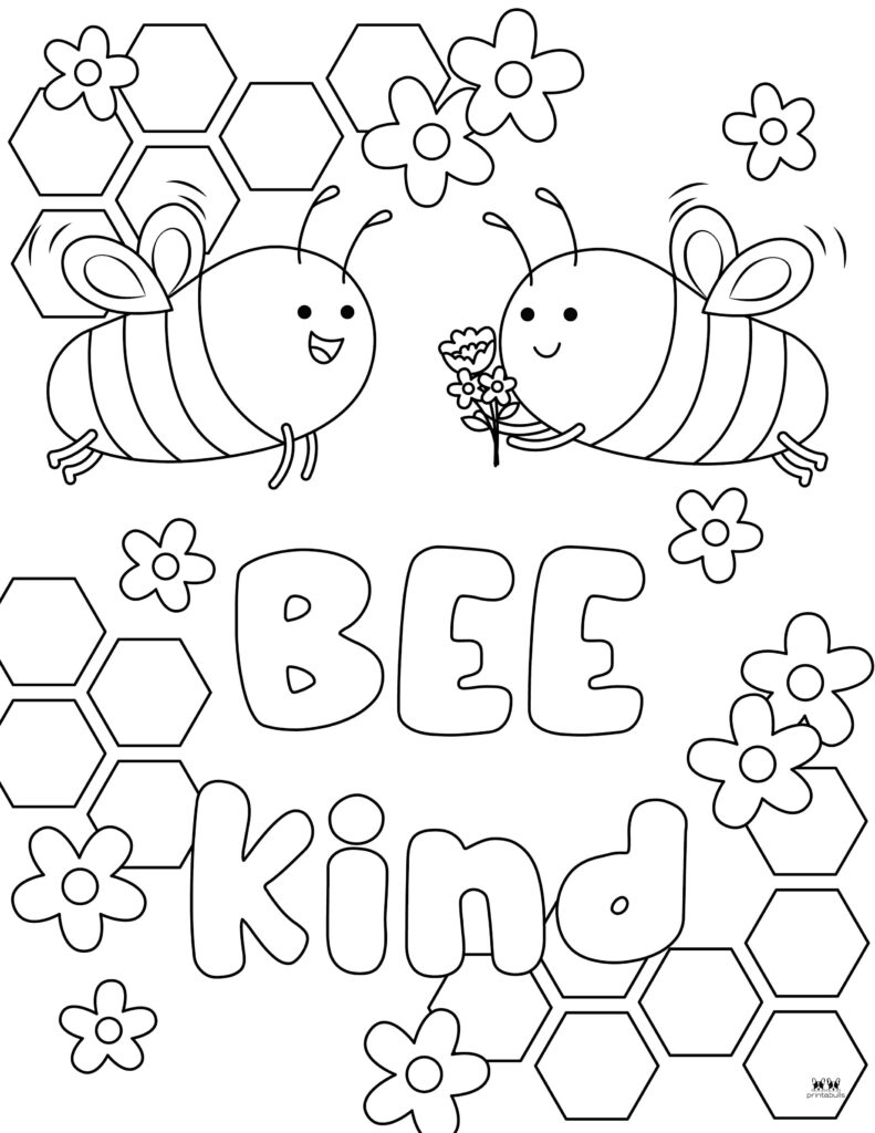 bees coloring pages
