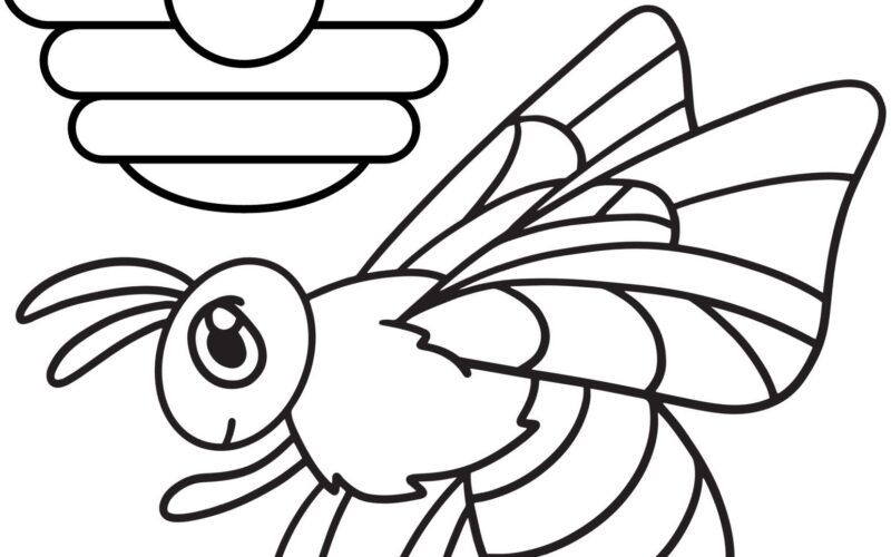 Bee Coloring Pages To Print Crafty Morning