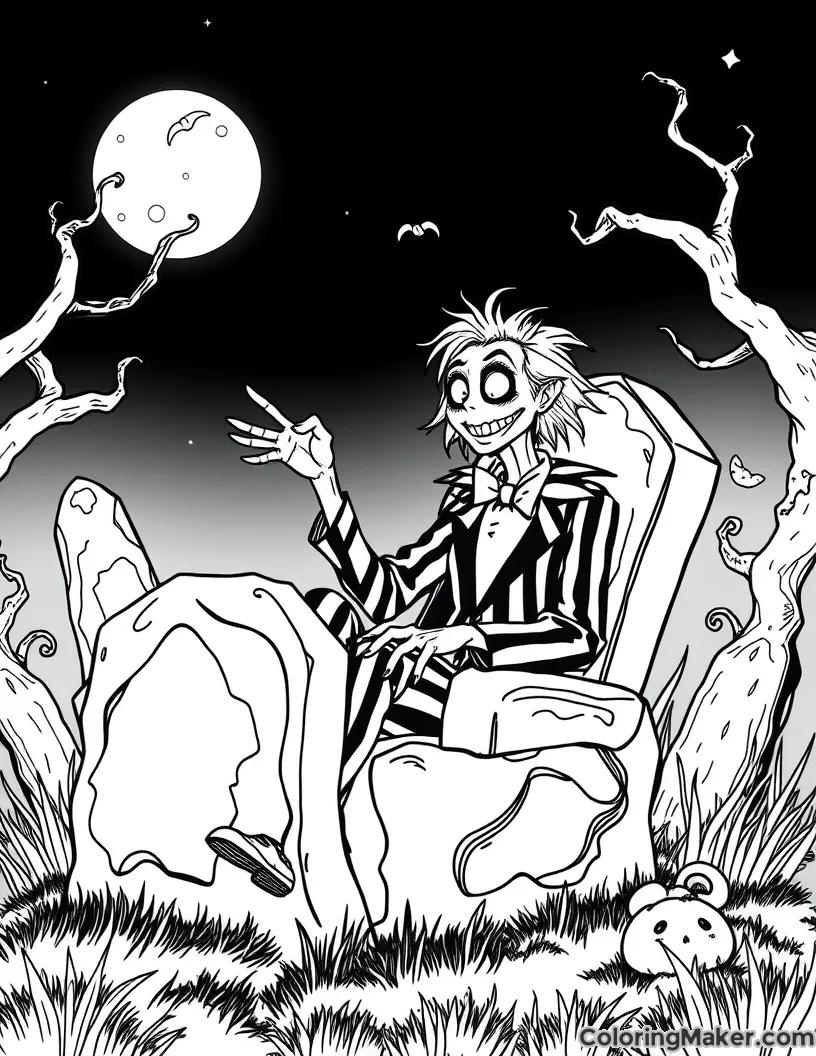Beetlejuice Coloring Pages 8 Free Printables ColoringMaker