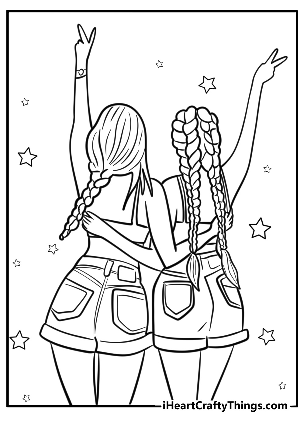 Best Friends Coloring Pages 30 Free PDF Printables For BFFs