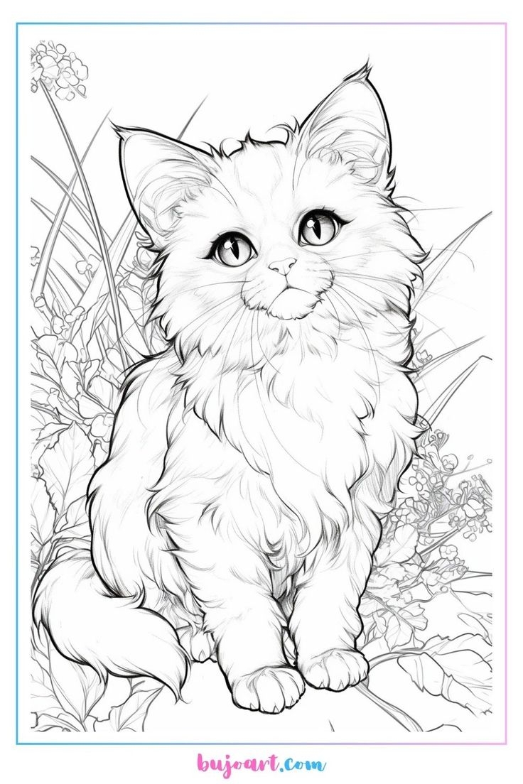 coloring pages of cats