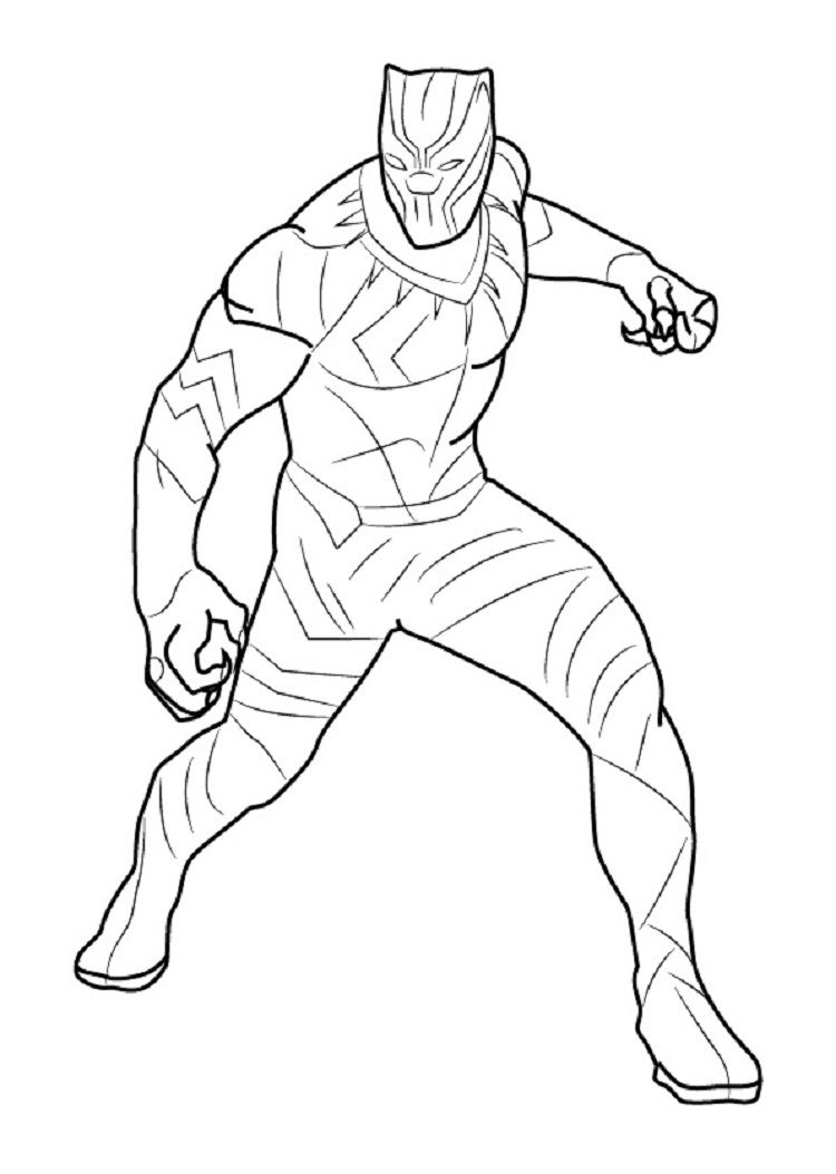 Black Panther Coloring Pages Printables 