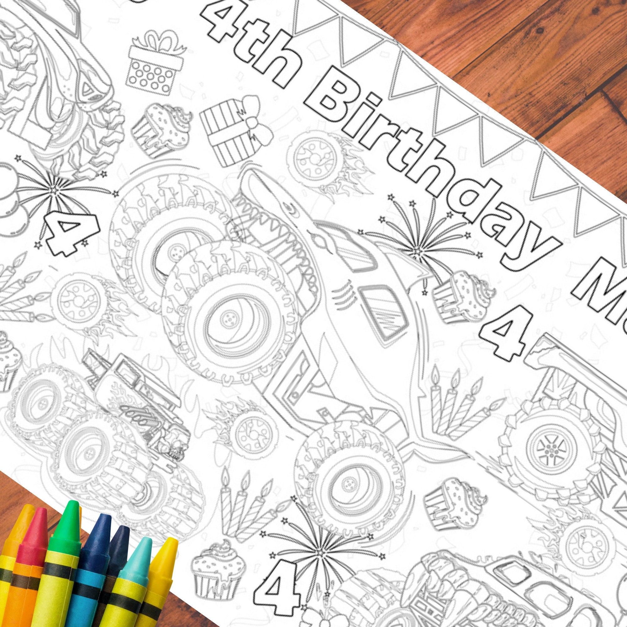 Blaze Coloring Page Etsy