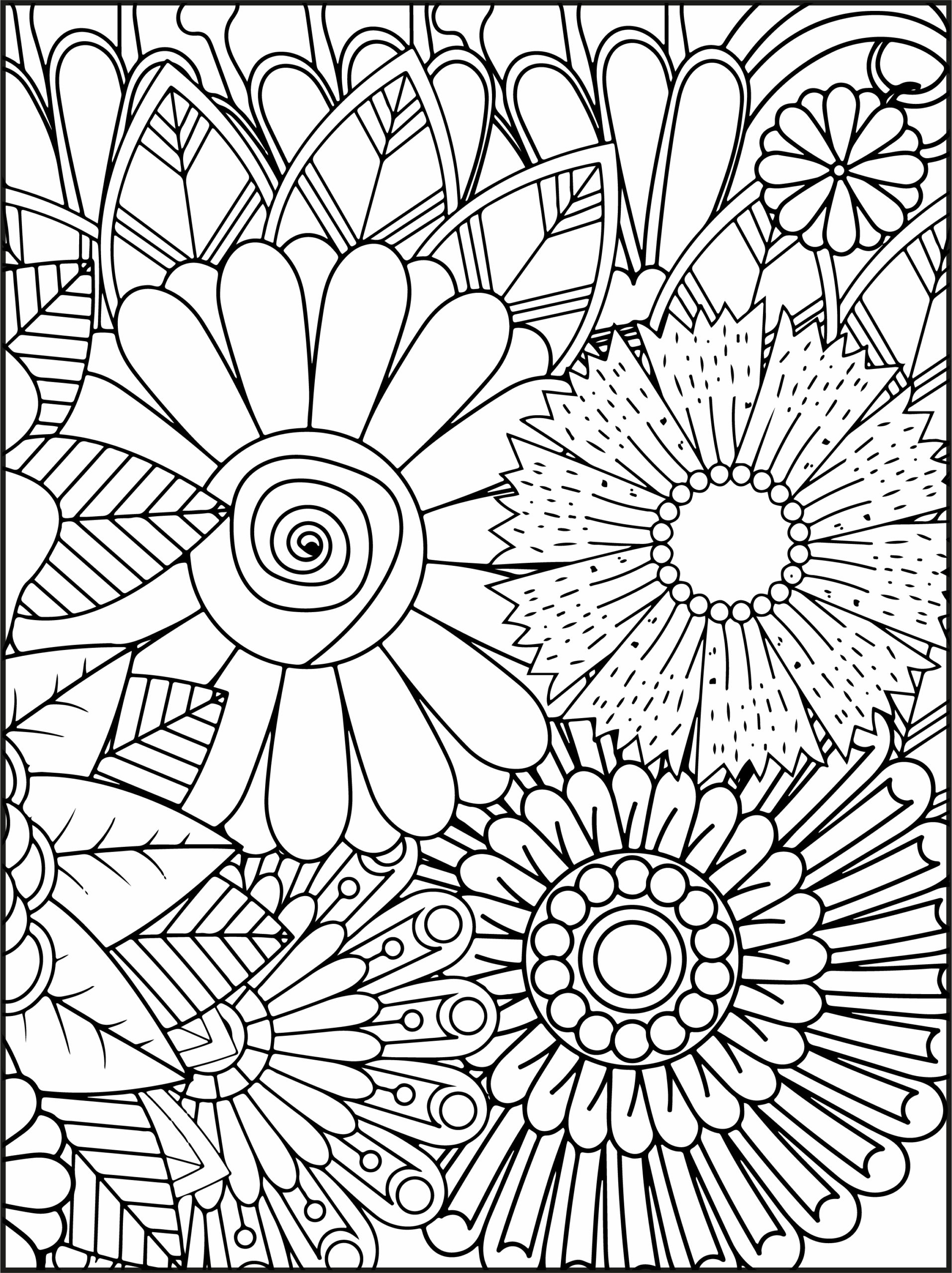 Bloom With Joy Beautiful Flowers Coloring Pages For Relaxation And Mindfulness Made By Teachers