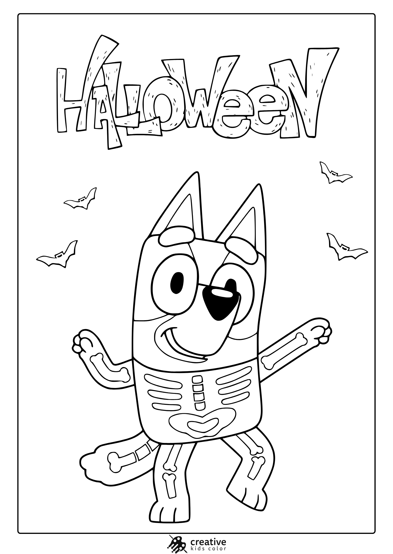 free bluey coloring pages