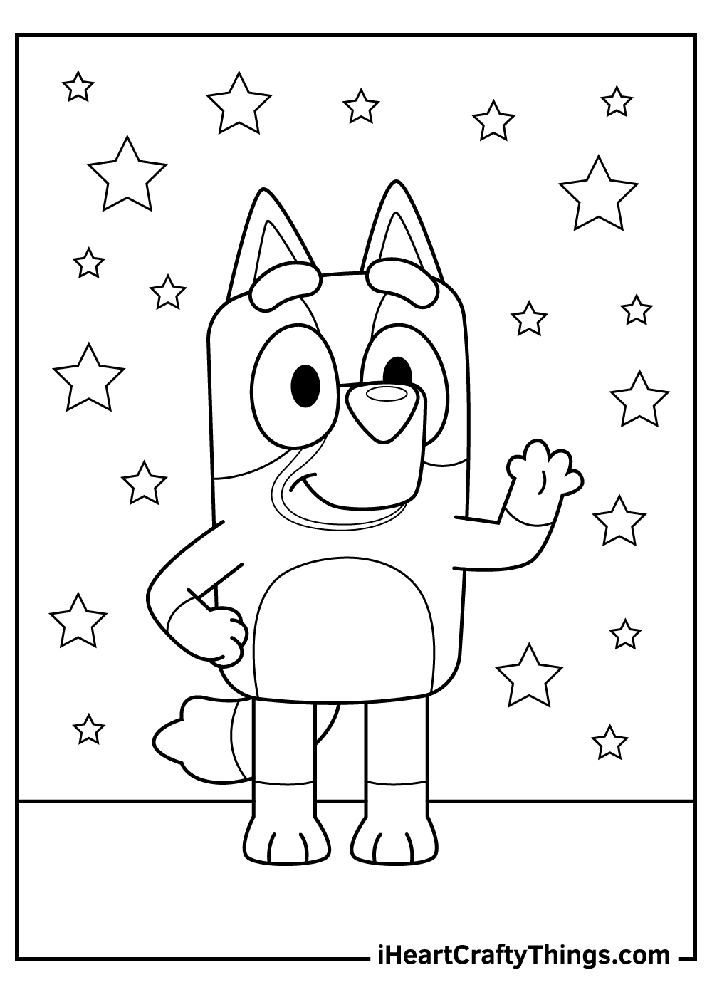 bluey coloring pages printable