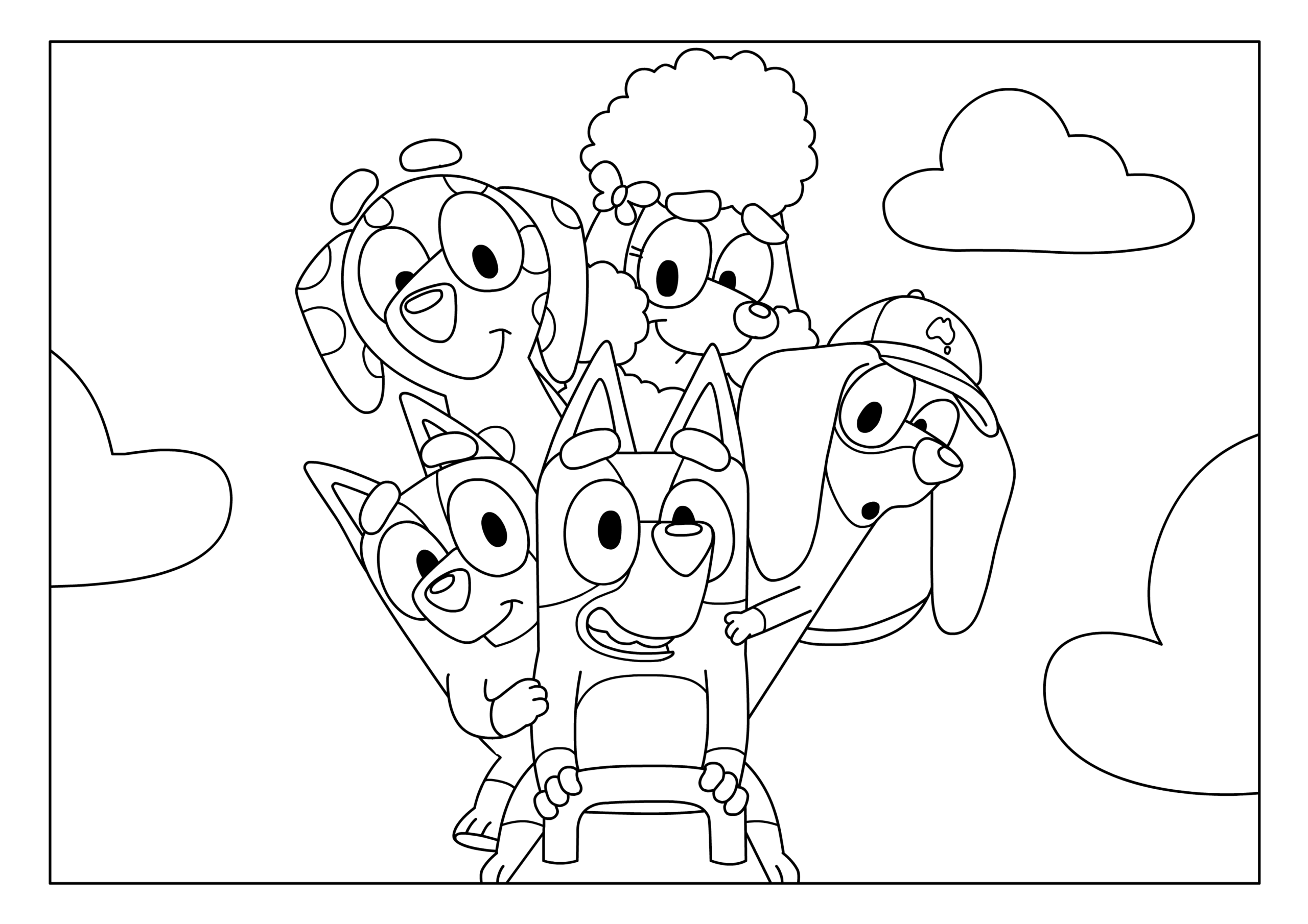 Bluey Friends Colouring Sheets Bluey Official Website Bluey Friends Colouring Sheets Bluey Official Website