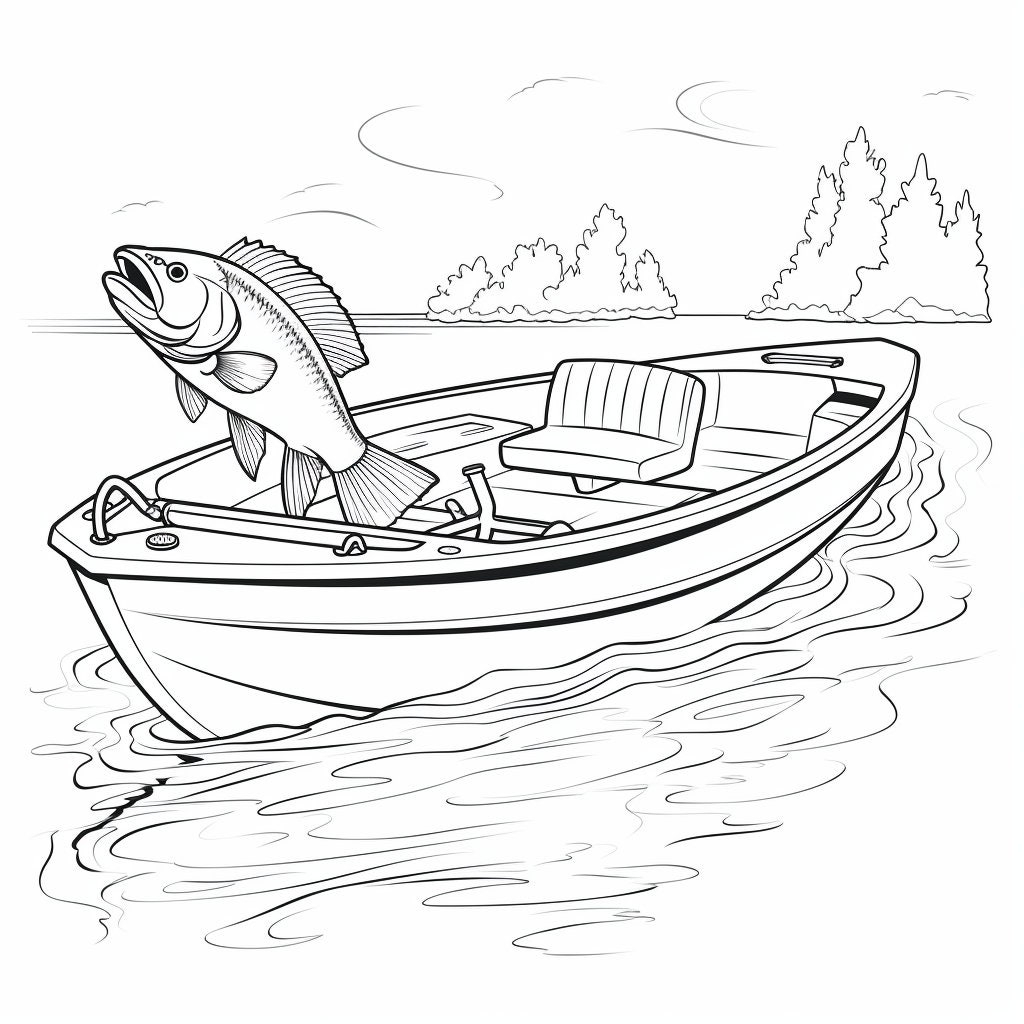 Boat Coloring Book 30 Grayscale Pages For Kids Adults PDF Printable Etsy Boat Coloring Book 30 Grayscale Pages For Kids Adults PDF Printable Etsy