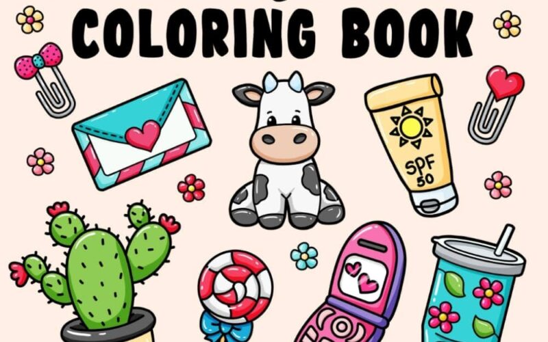 Bold Easy Coloring Book For Adults And Kids Cute And Simple Designs Of Various Objects With Thick Lines Veronica Jeanett 9798322473930 Amazon Books