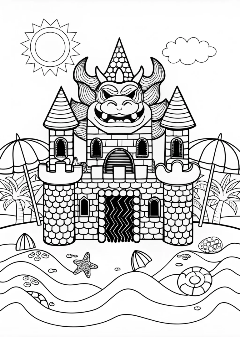 bowser coloring pages