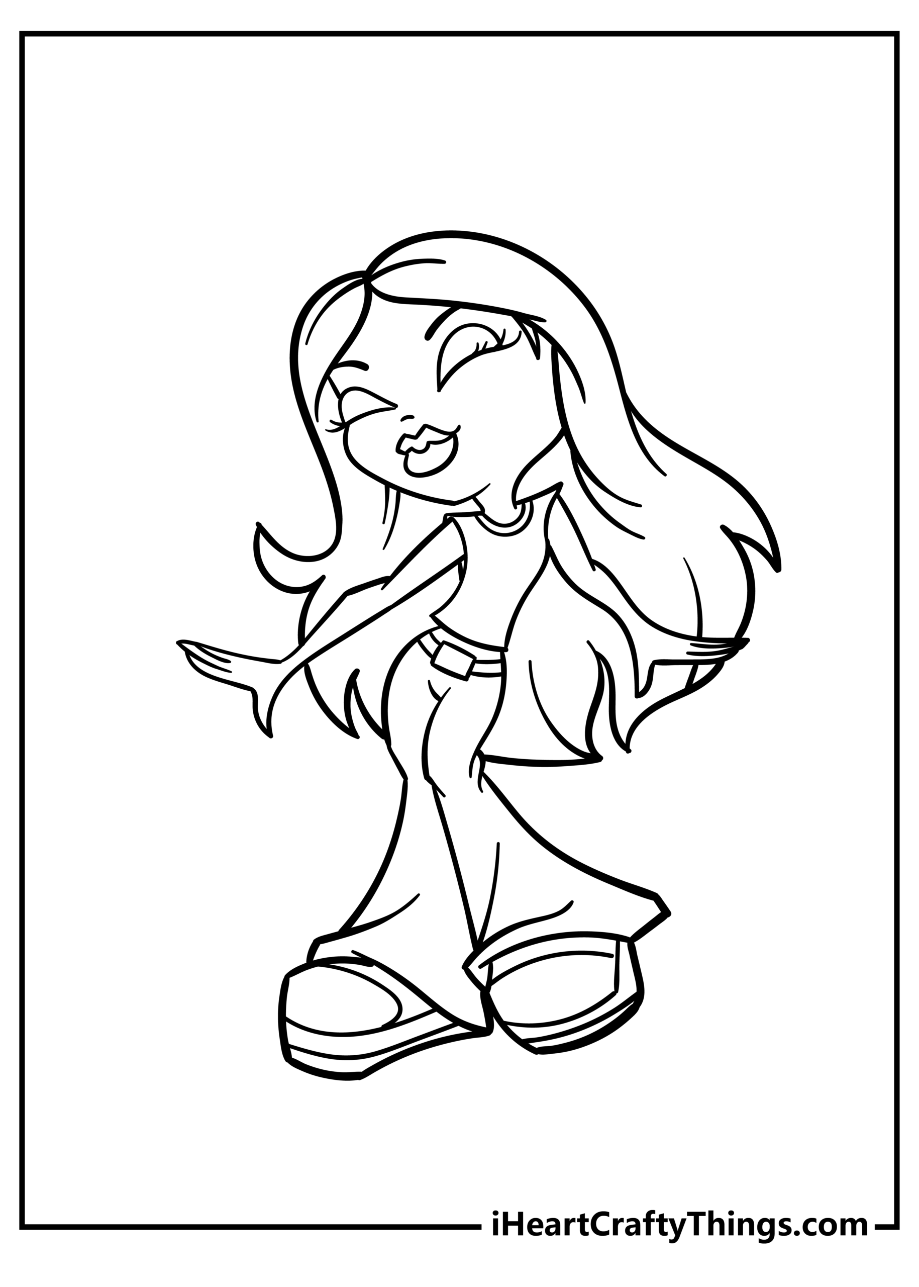 bratz doll coloring pages