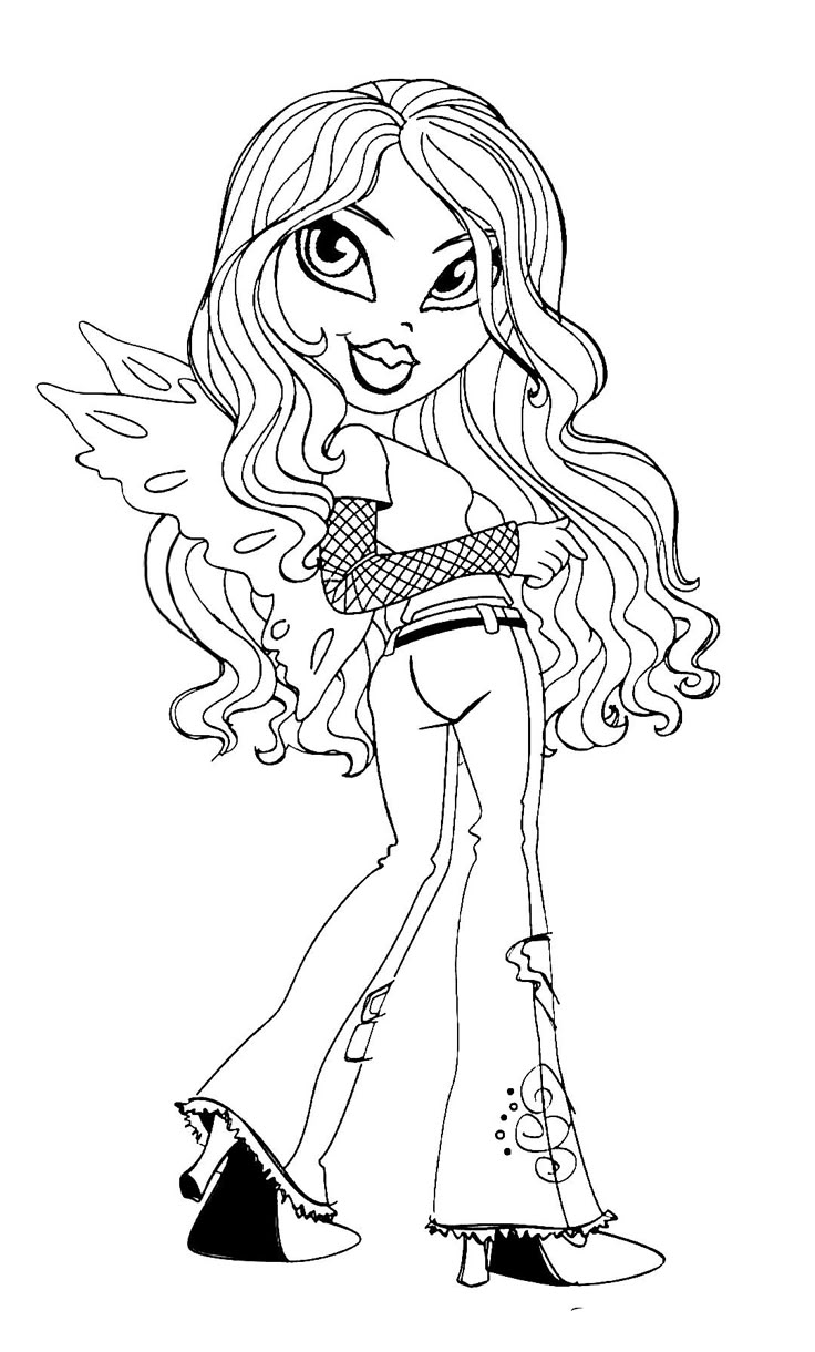 bratz coloring pages