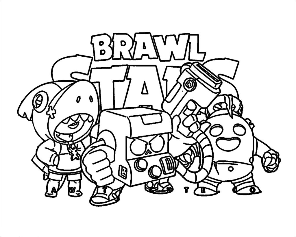 brawl stars coloring pages