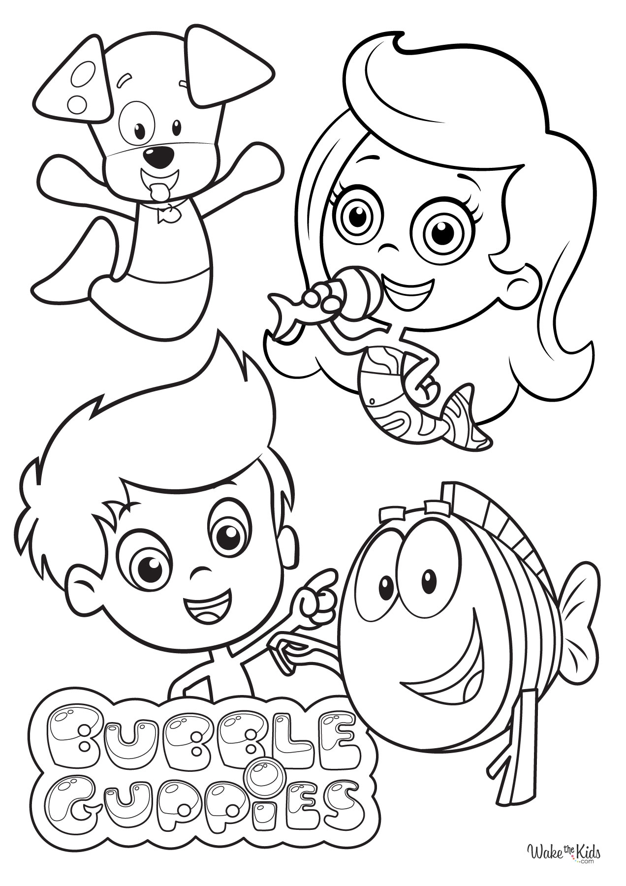 bubble guppies coloring pages bubble guppies coloring pages