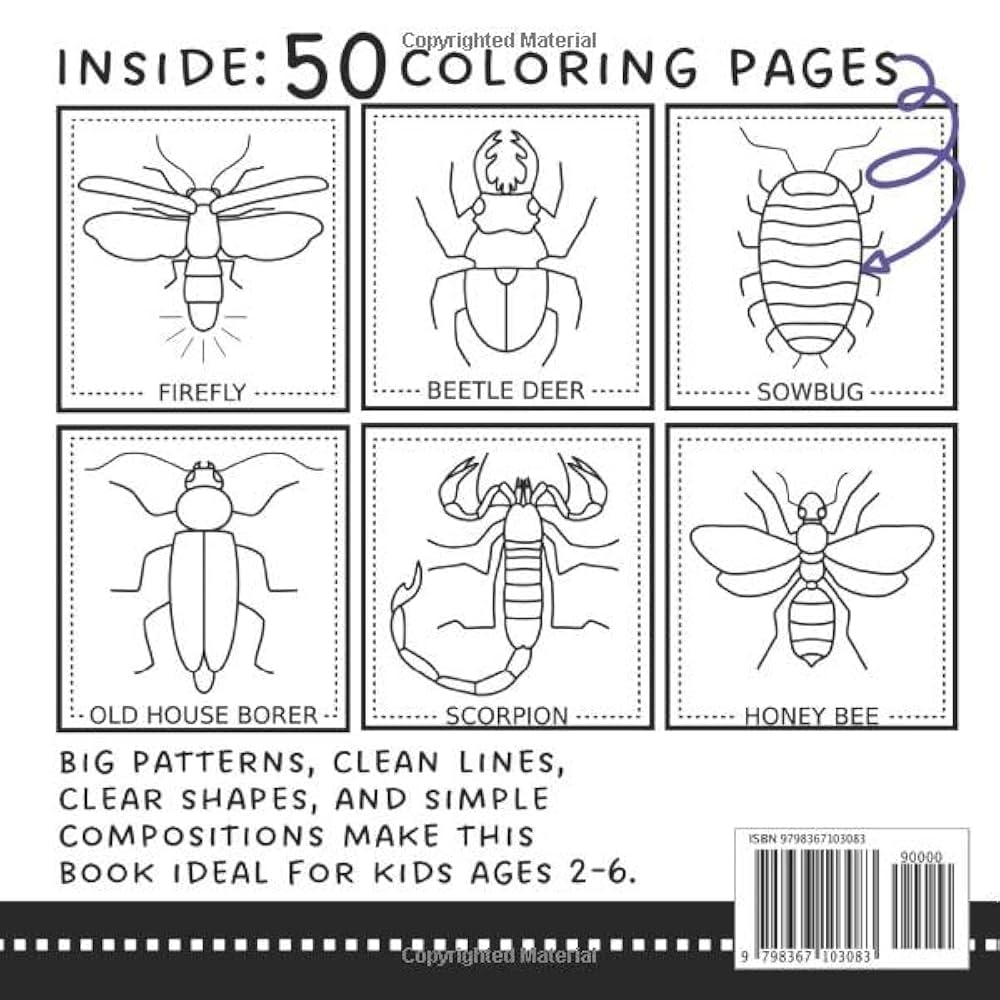 bugs coloring page