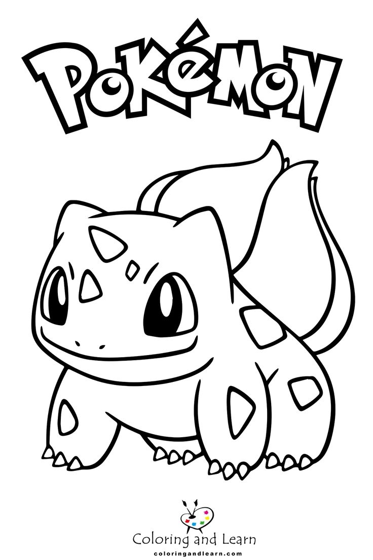 Bulbasaur Coloring Pages Coloringandlearn
