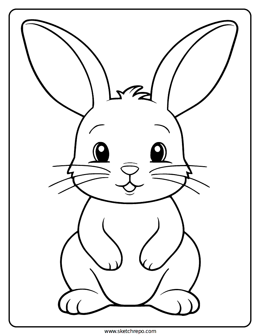 Bunny Coloring Pages Sketch Repo