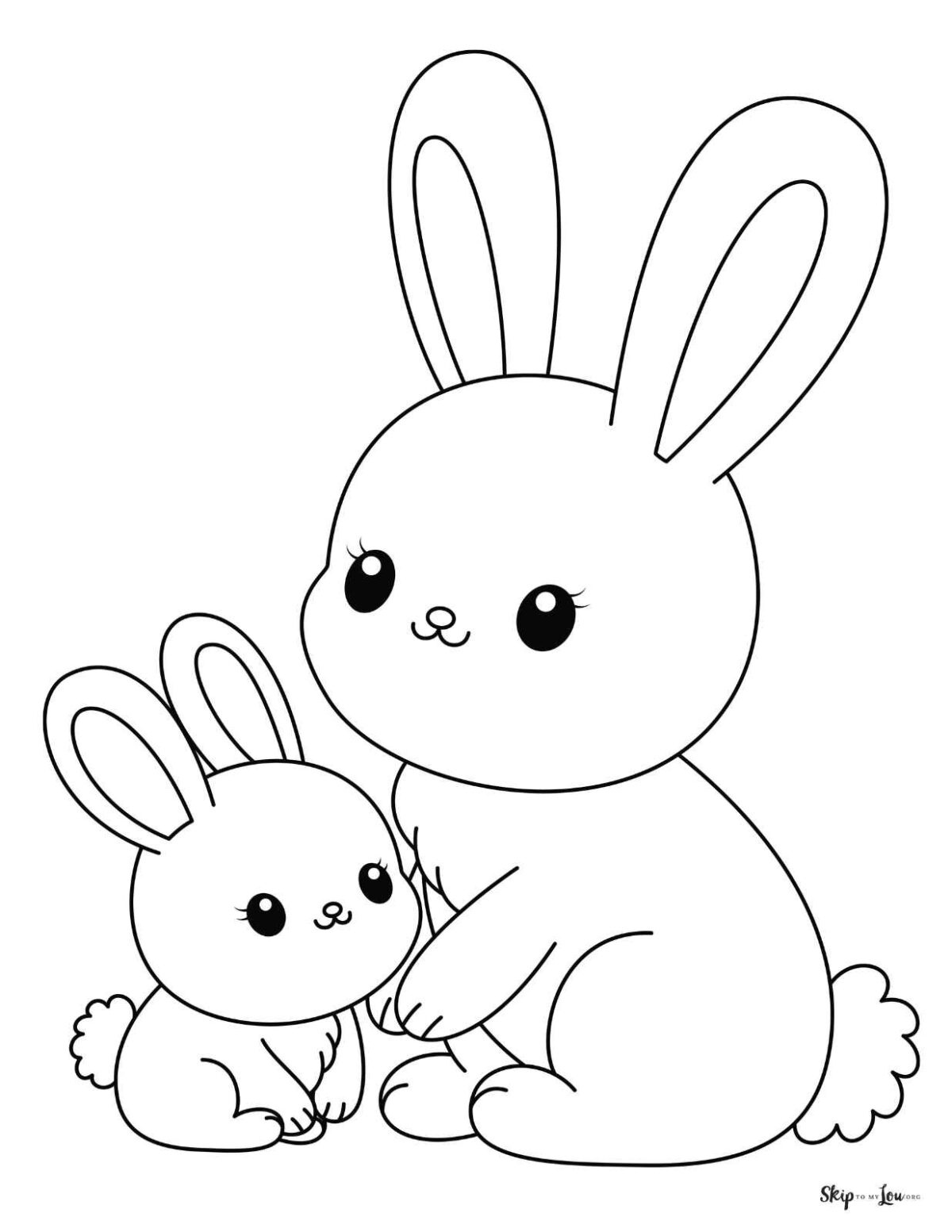 Bunny Coloring Pages Skip To My Lou