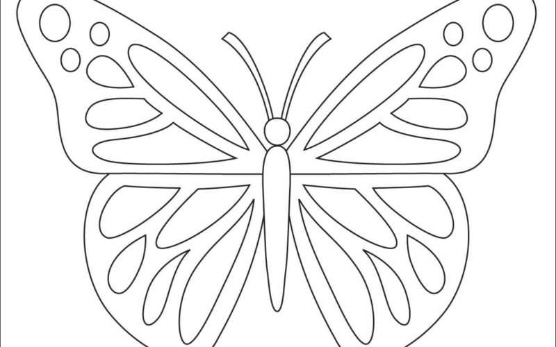 Butterfly Coloring Page Free Printable Sheets For Kids