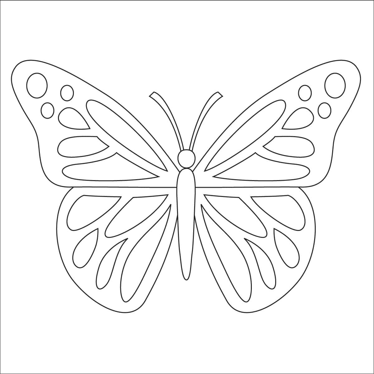 Butterfly Coloring Page Free Printable Sheets For Kids