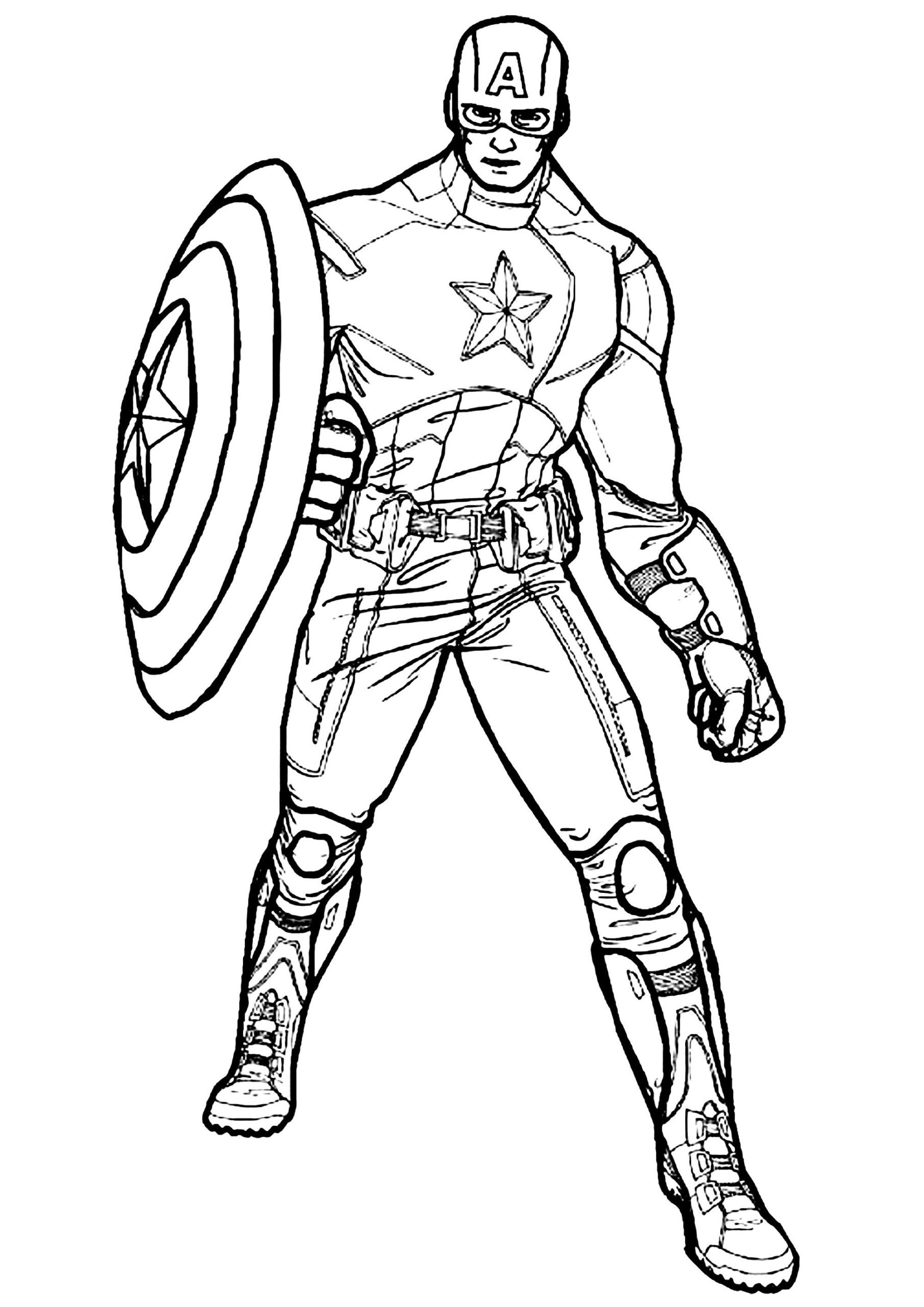 Captain America Captain America Coloring Pages
