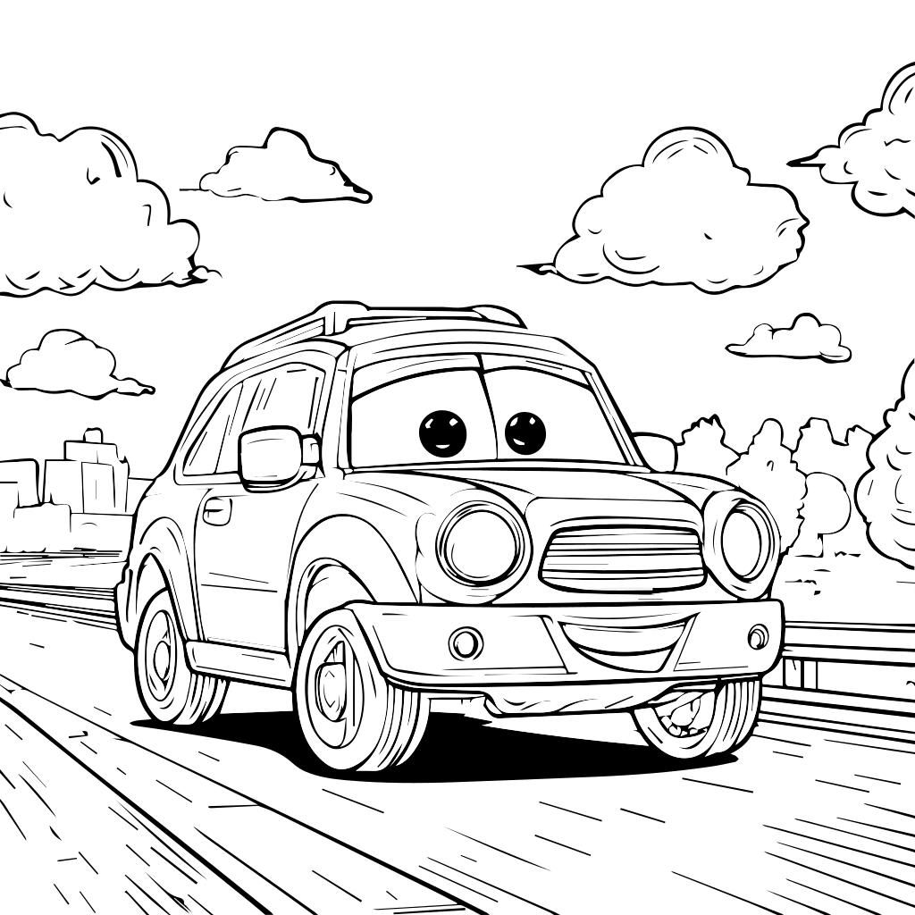 cars printable coloring pages