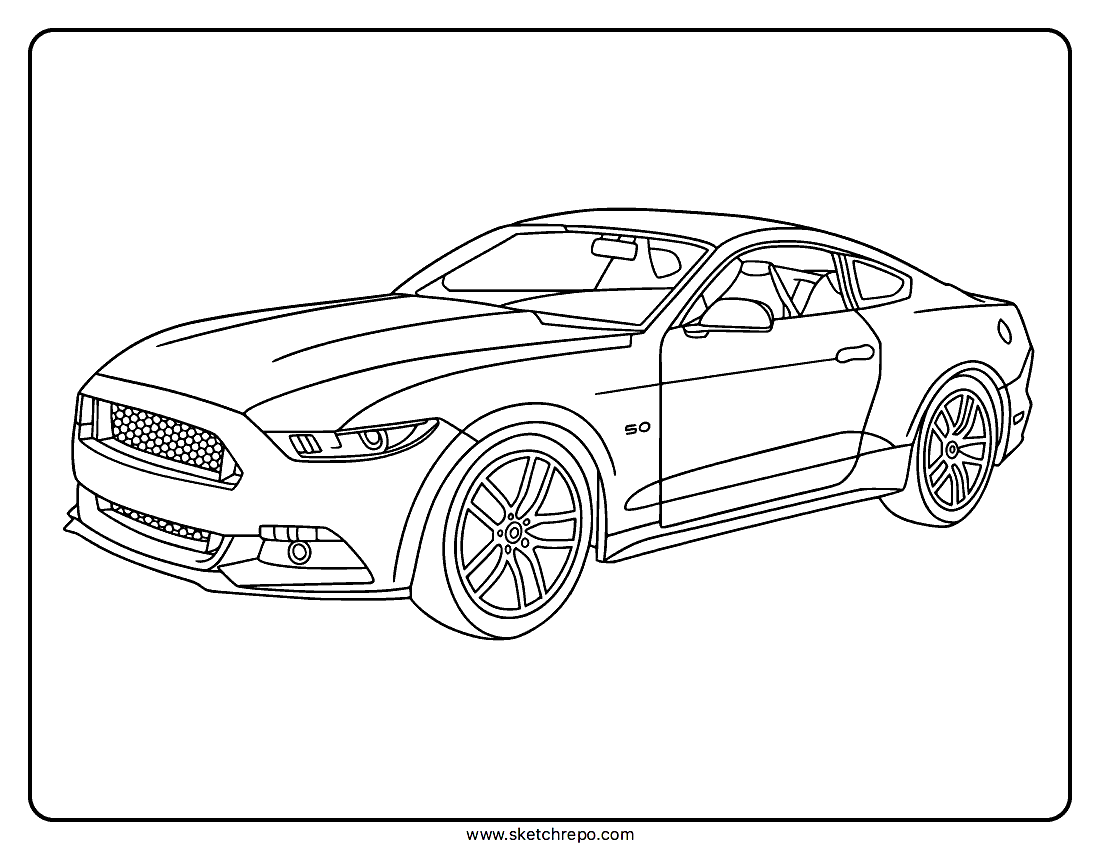 Cars Coloring Pages Sketch Repo