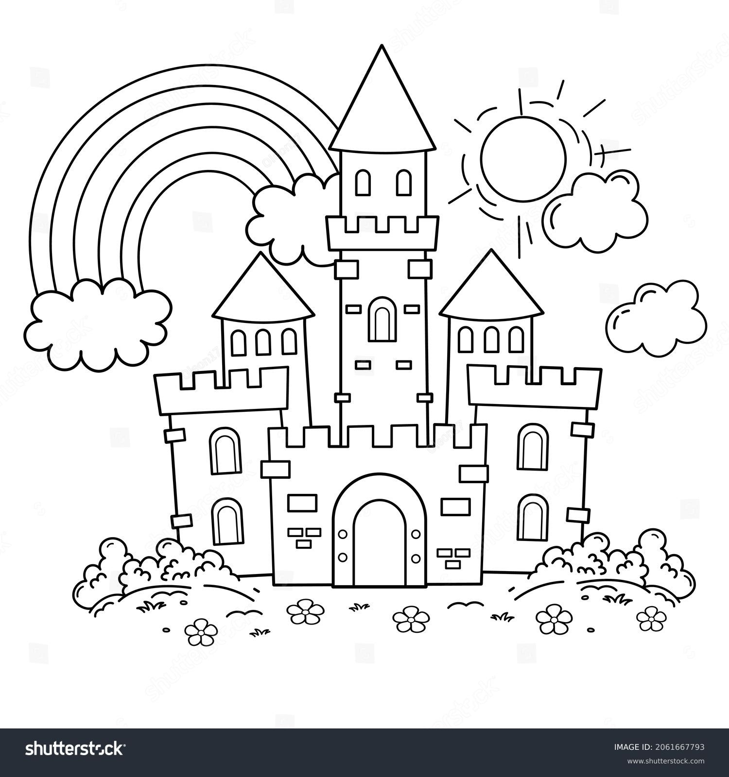 castle coloring page castle coloring page