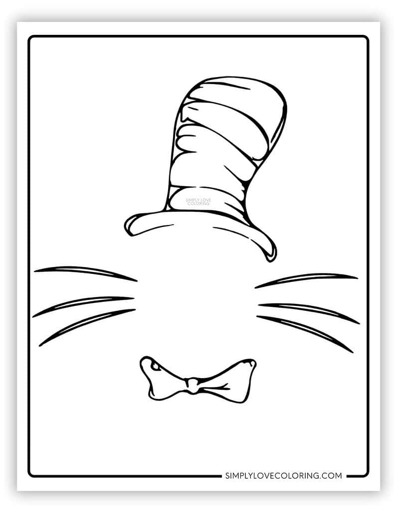 cat in the hat coloring pages cat in the hat coloring pages