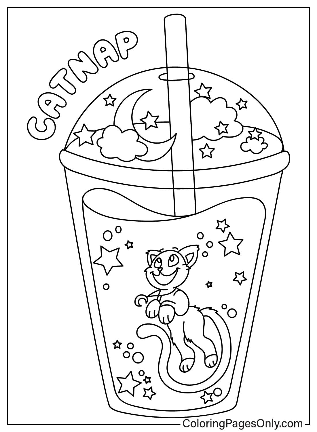 Cat Nap Coloring Pages