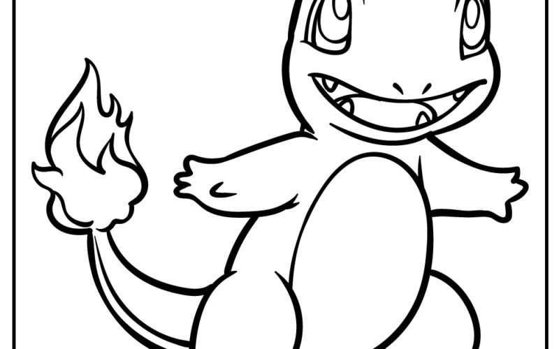 Charmander Coloring Pages 30 Free PDF Printables For Kids