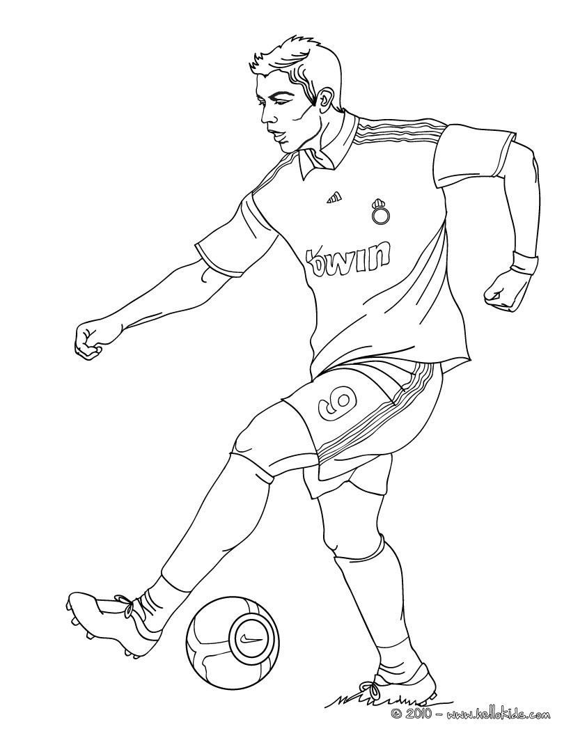 soccer coloring pages