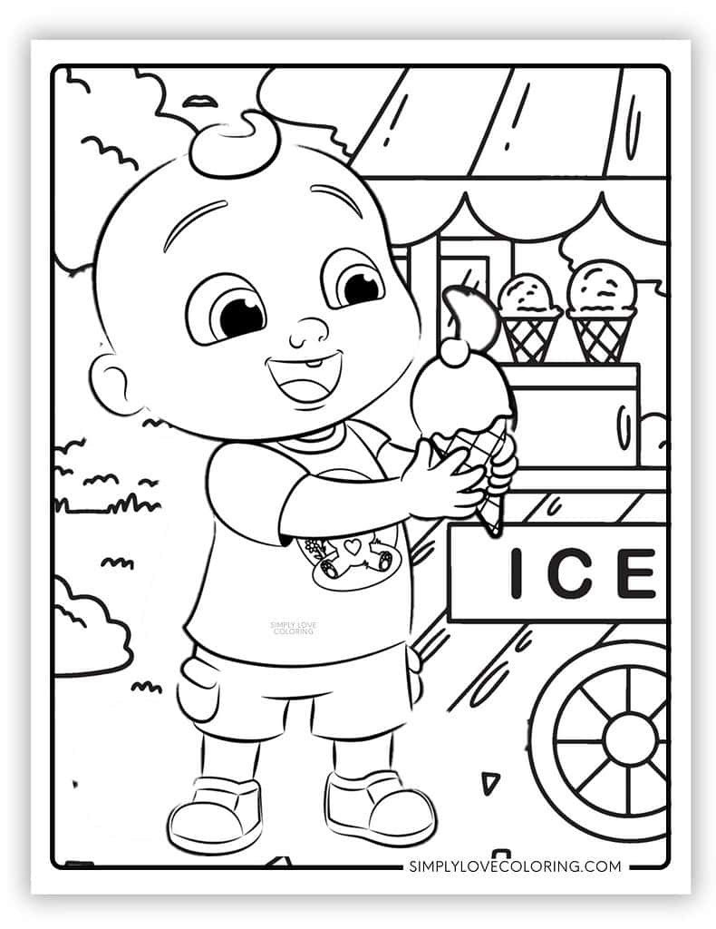 Cocomelon Coloring Pages Free PDF Printables Simply Love Coloring