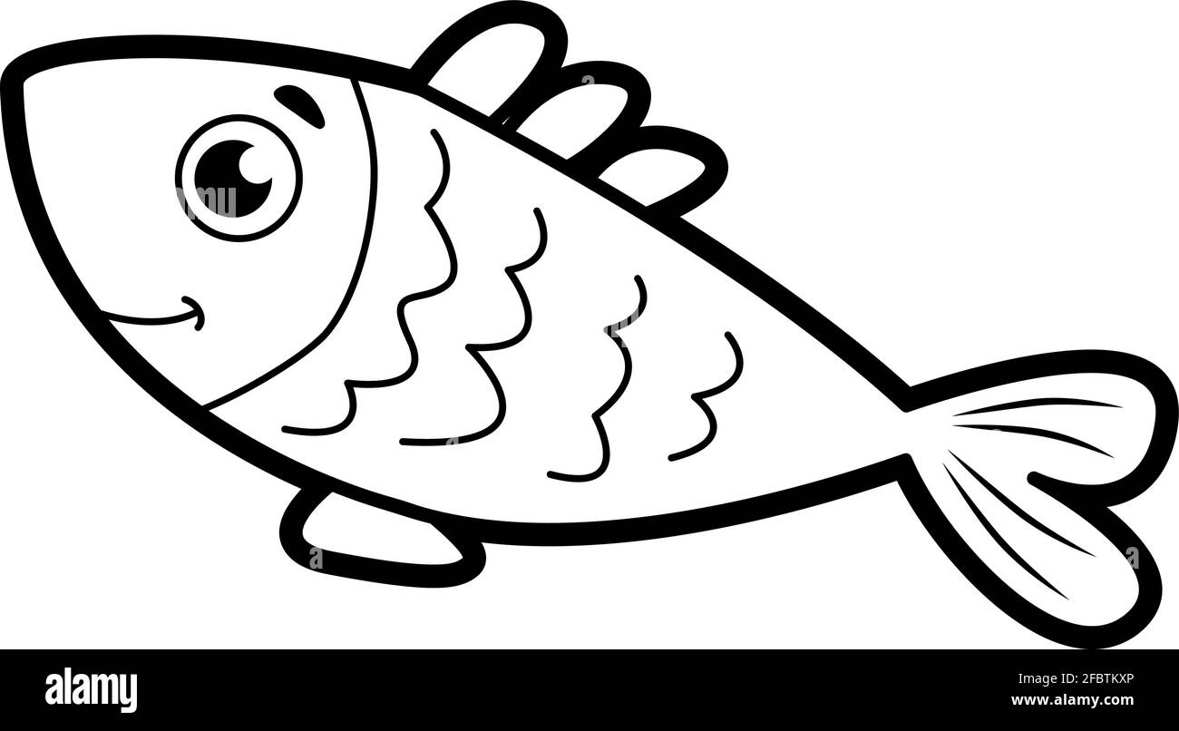 fish coloring book pages