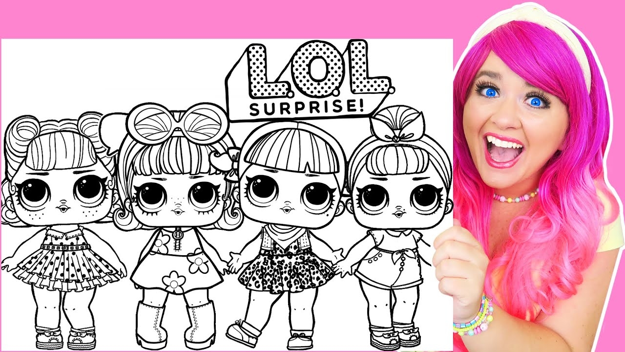 Coloring L O L Surprise Dolls Retro Club Coloring Pages Prismacolor Markers YouTube