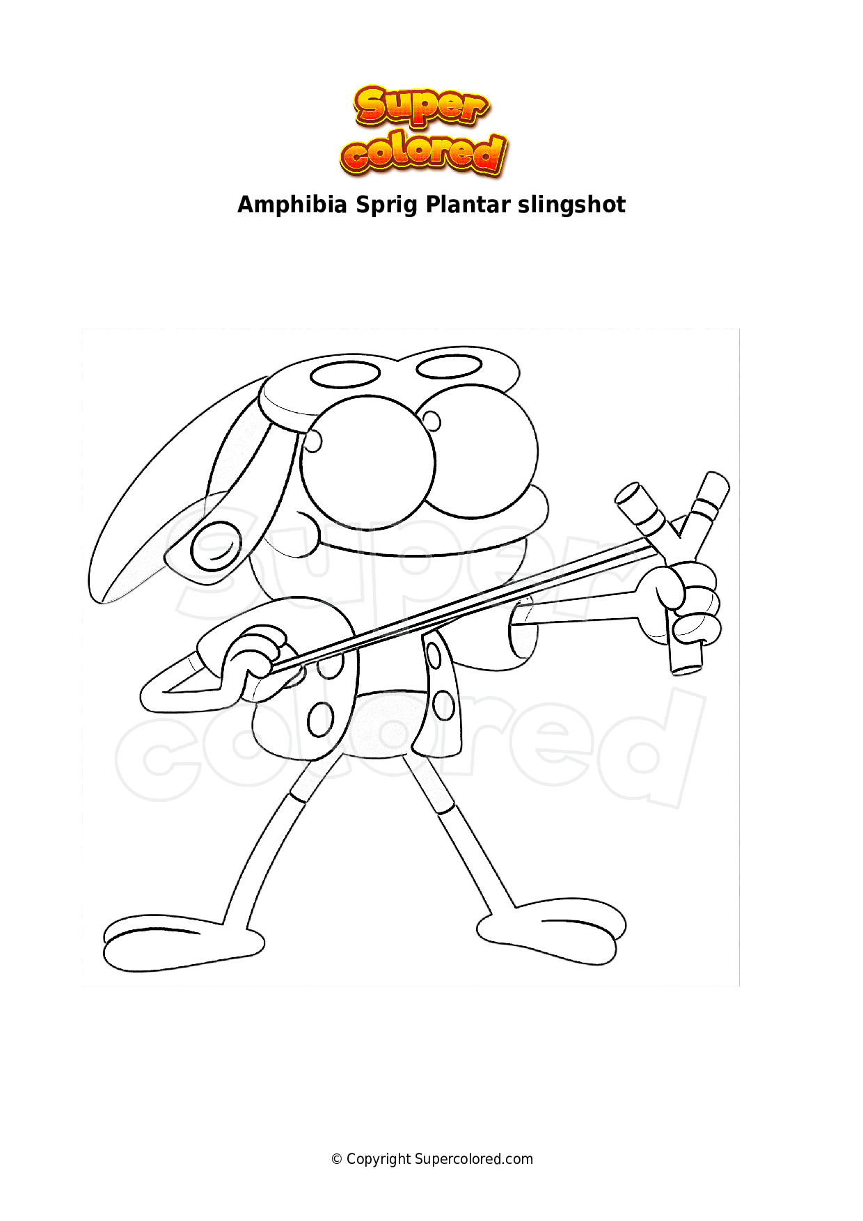 Coloring Page Amphibia Sprig Plantar Slingshot Supercolored Coloring Page Amphibia Sprig Plantar Slingshot Supercolored