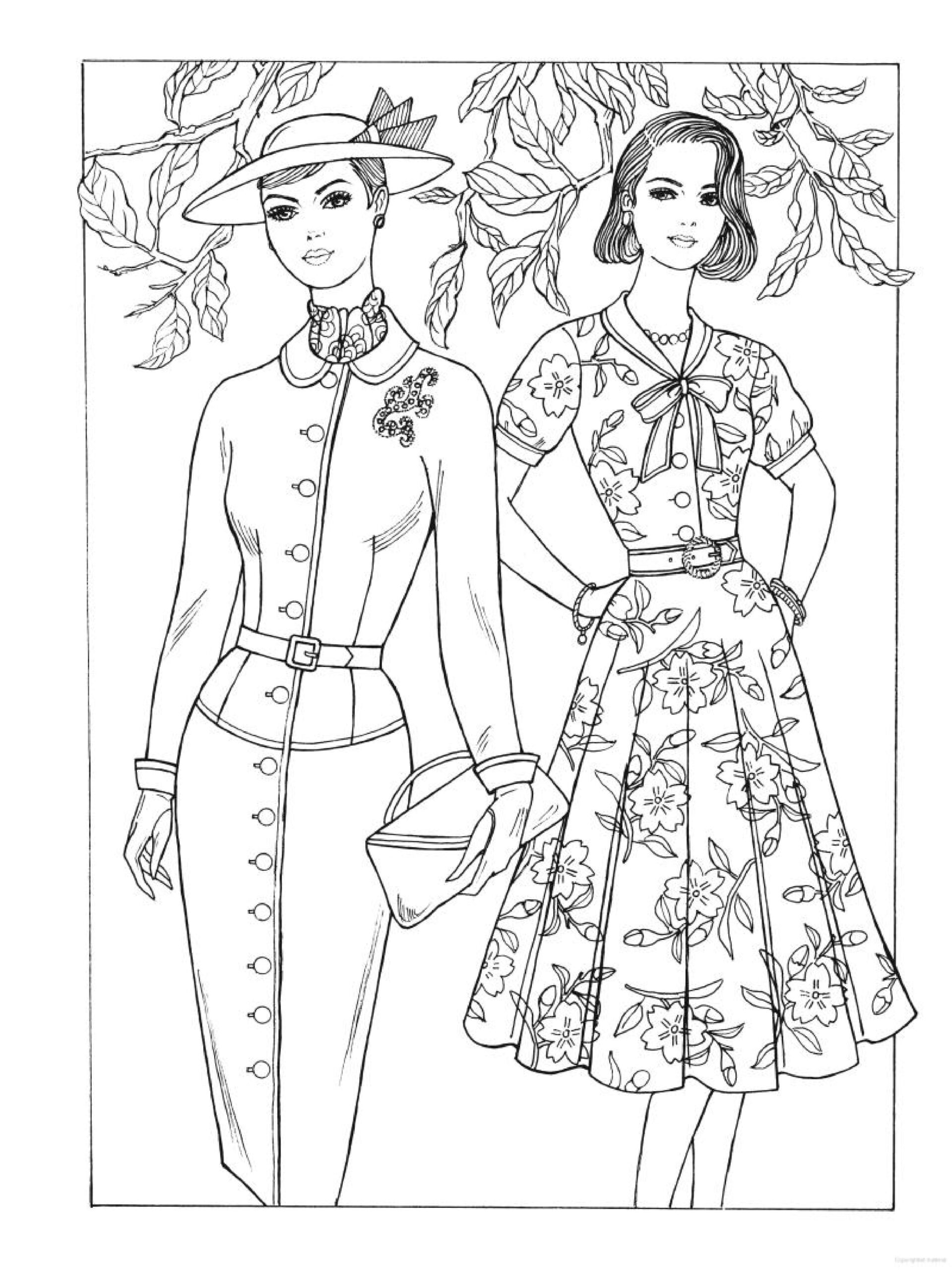 fashion coloring pages