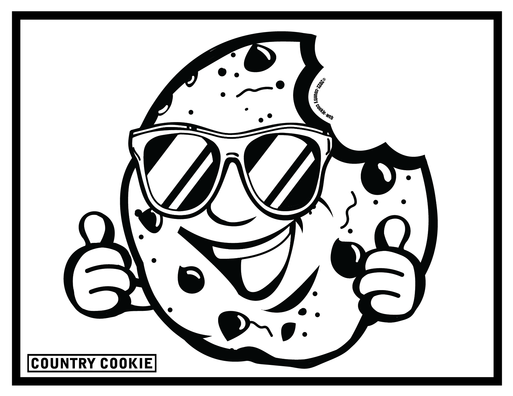 cookie coloring pages