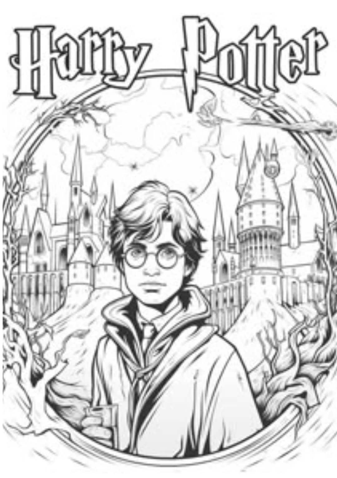 harry potter coloring page