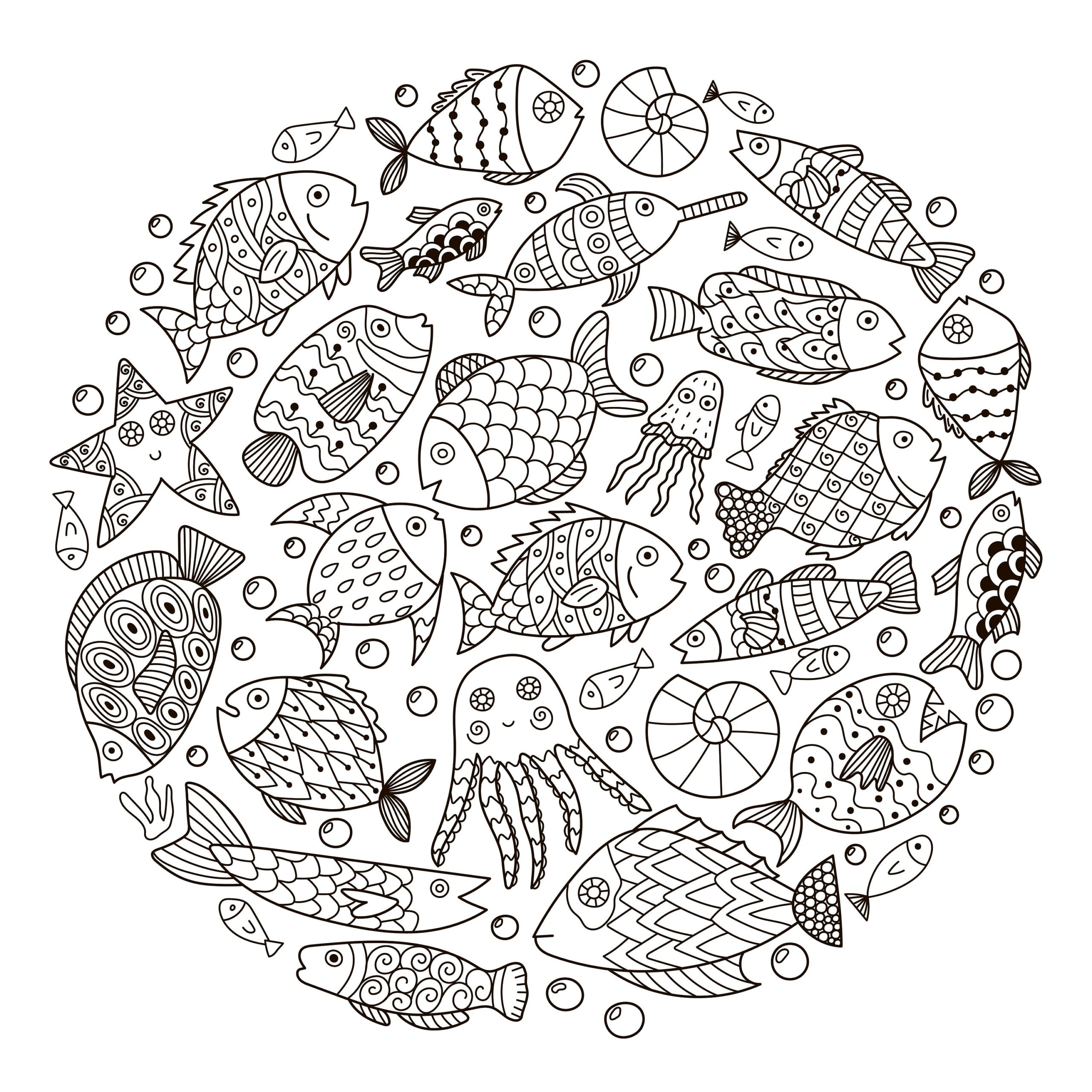 under the sea coloring pages