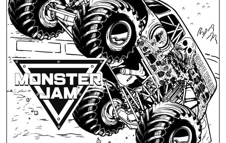 Coloring Sheets Monster Jam