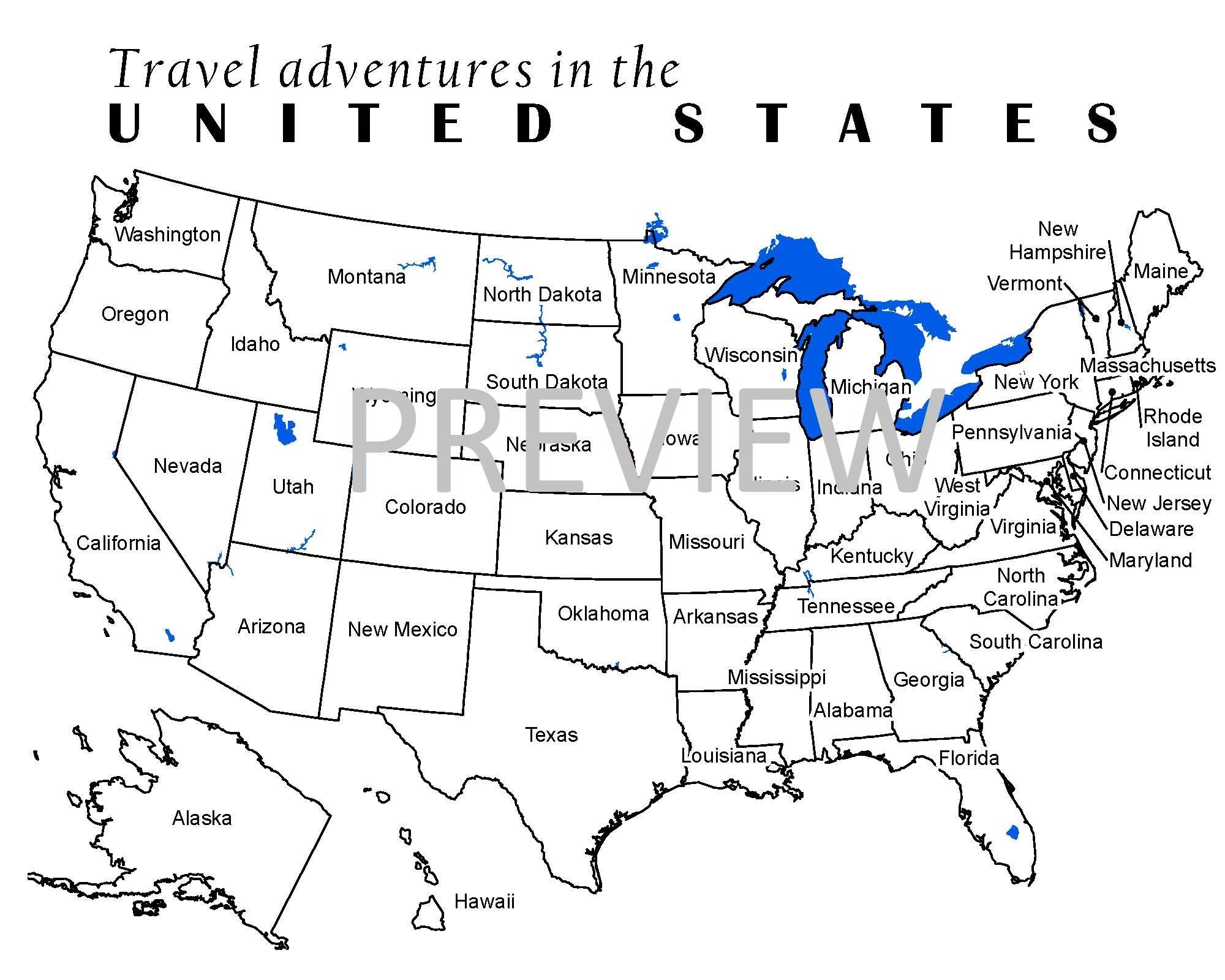Coloring Travel Maps Of United States For Kids Adults And Families Interactive Art with State Names downloadable Etsy New Zealand Coloring Travel Maps Of United States For Kids Adults And Families Interactive Art with State Names downloadable Etsy New Zealand