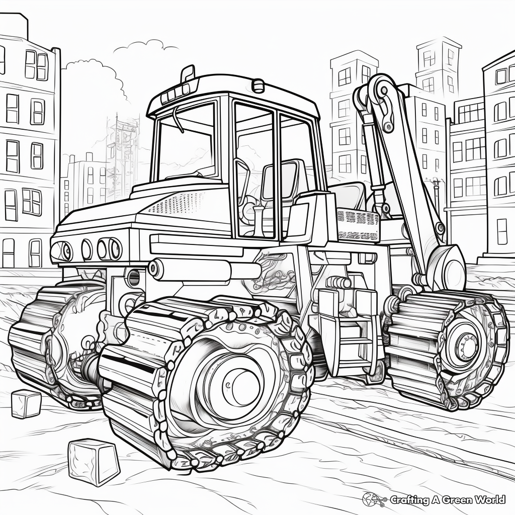 Construction Coloring Pages Free Printable 
