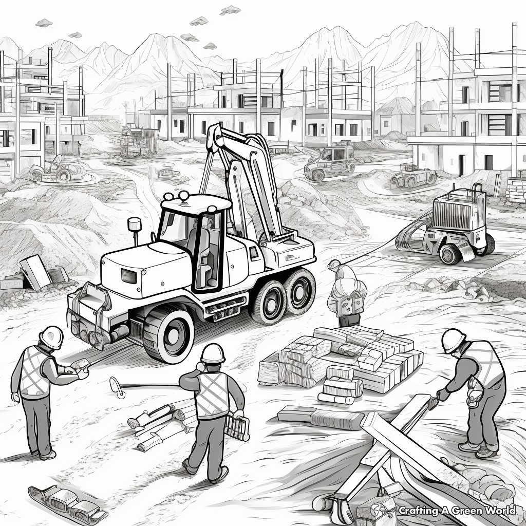 construction coloring pages