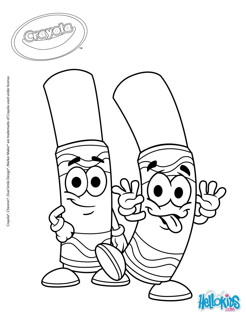 Crayola 2 Coloring Pages Hellokids
